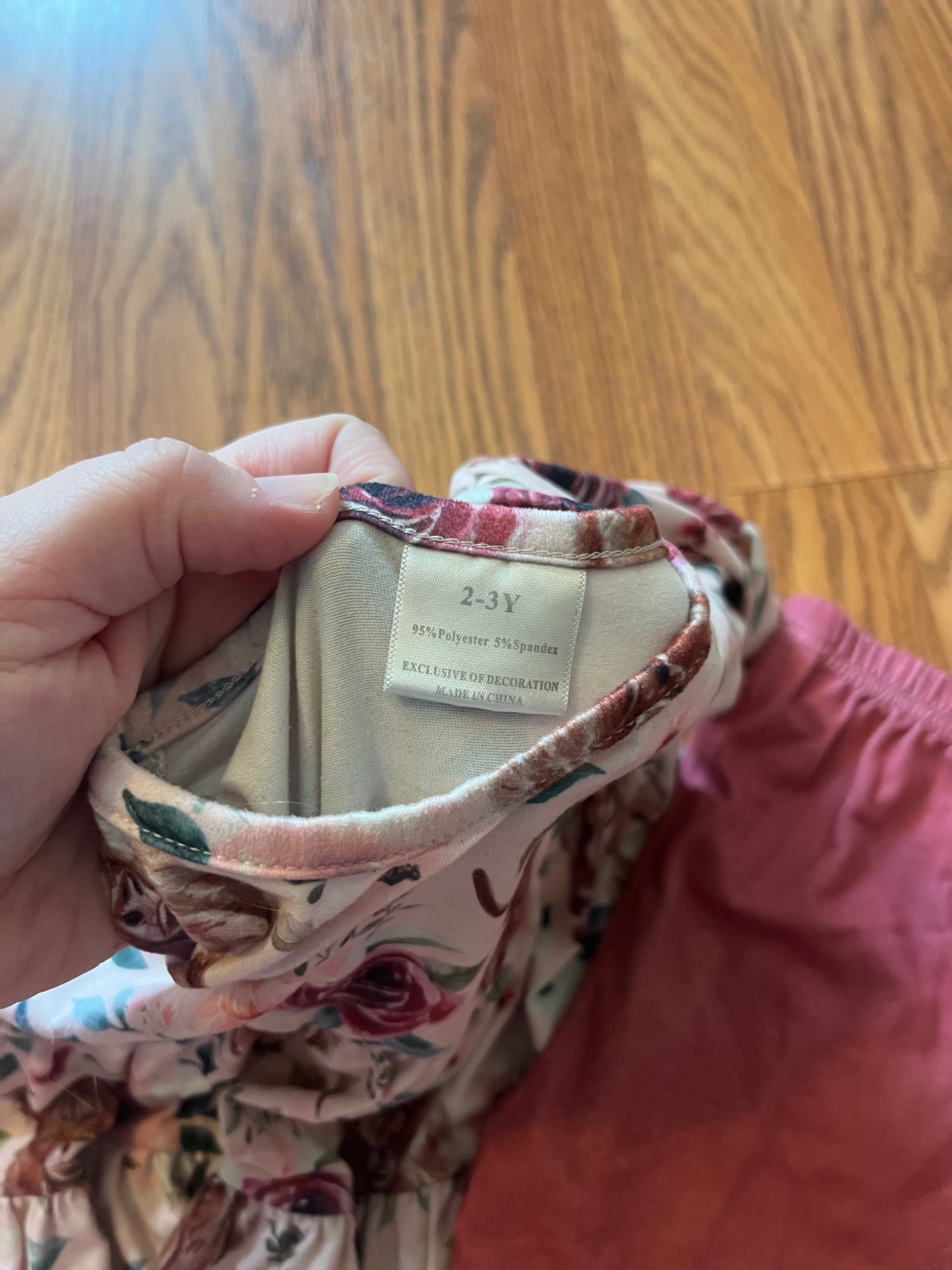 2/3y boutique girls outfit (normal washer wear)