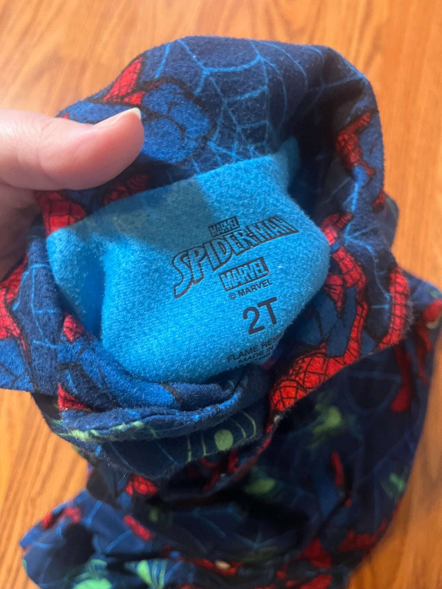 2t Spiderman pj set
