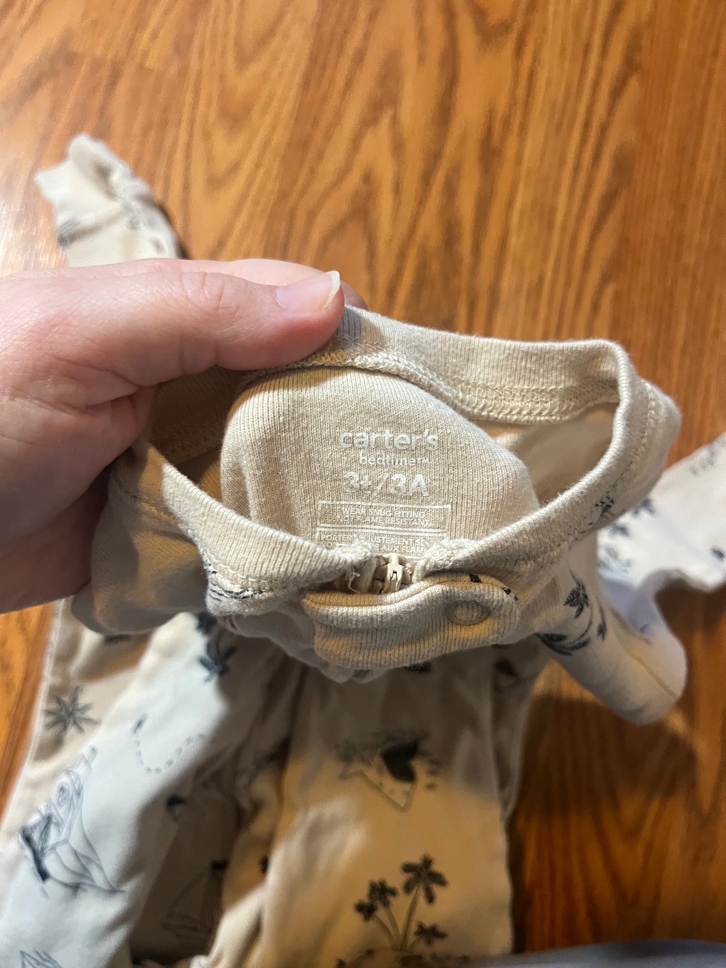 3t Carters footless sleeper