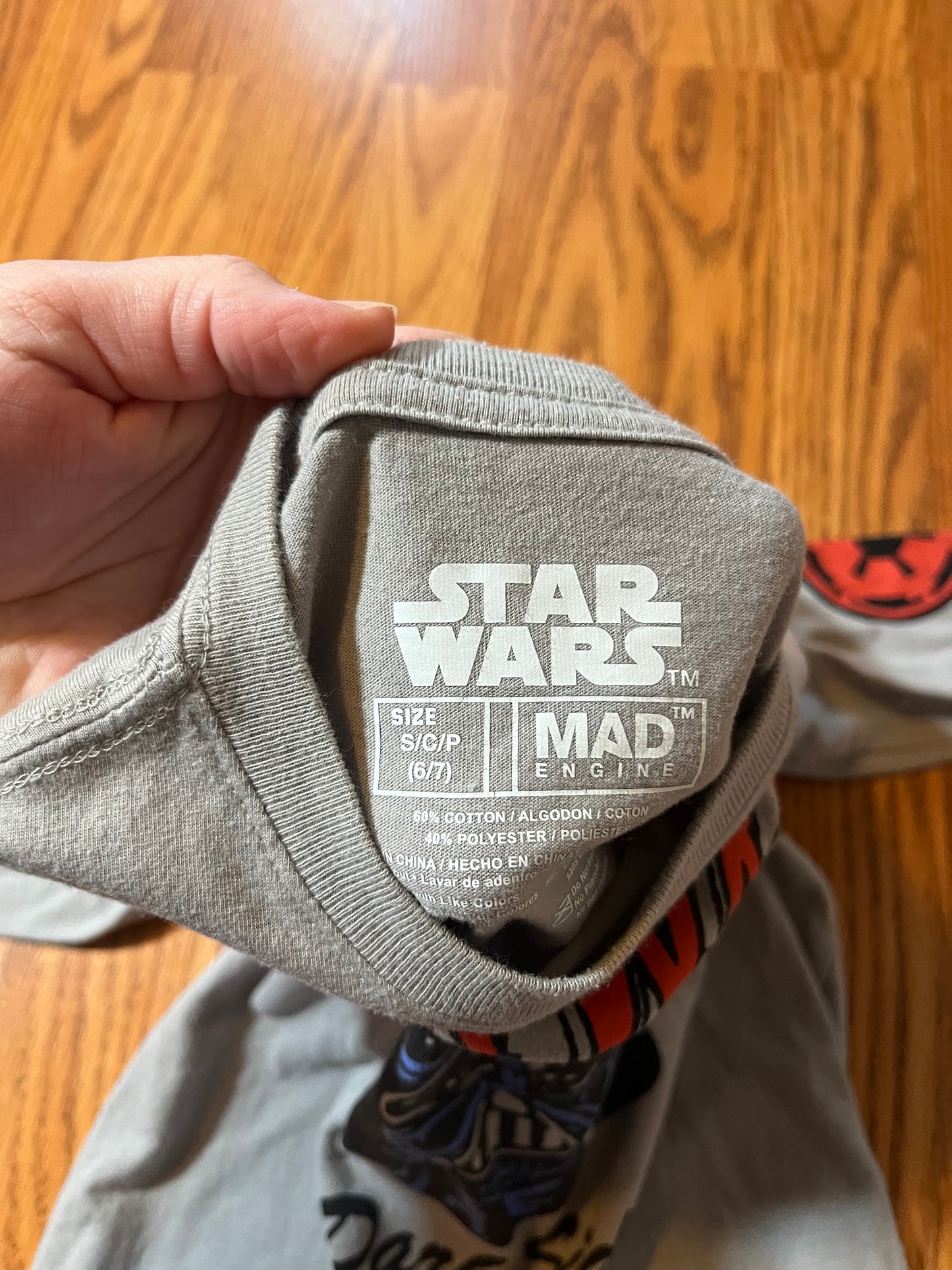 6/7 Starwars boys long sleeve top