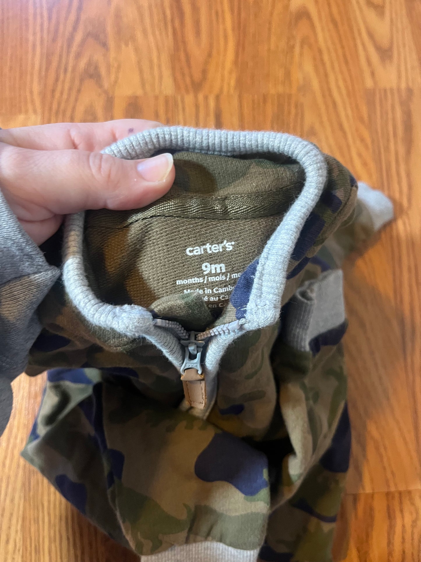 Carters 9 months camo romper