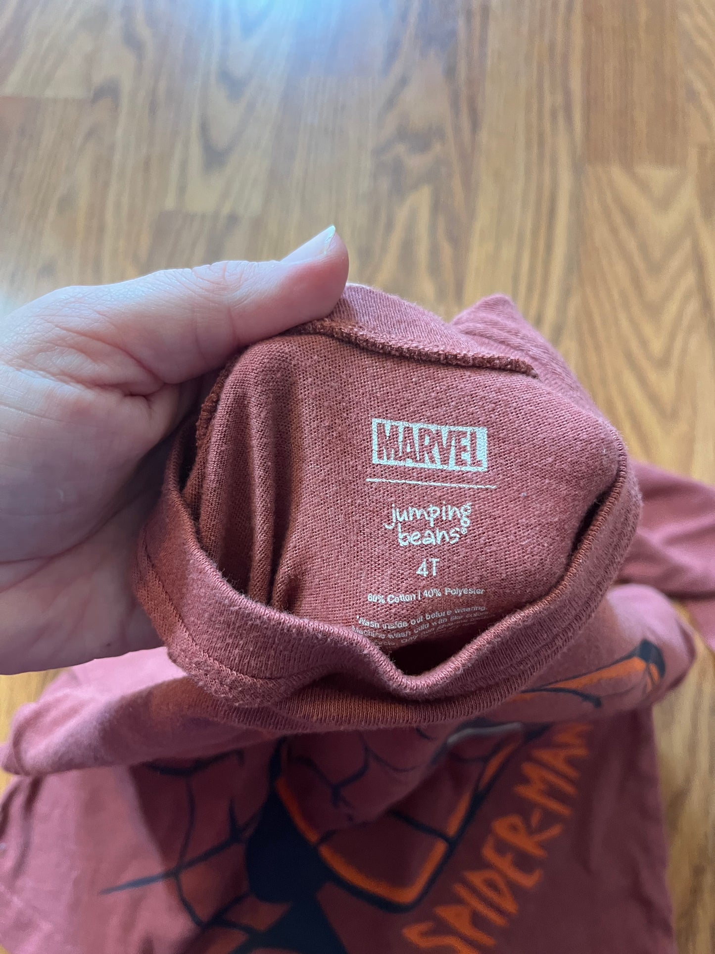 4t Marvel Jumping Bean Spiderman top