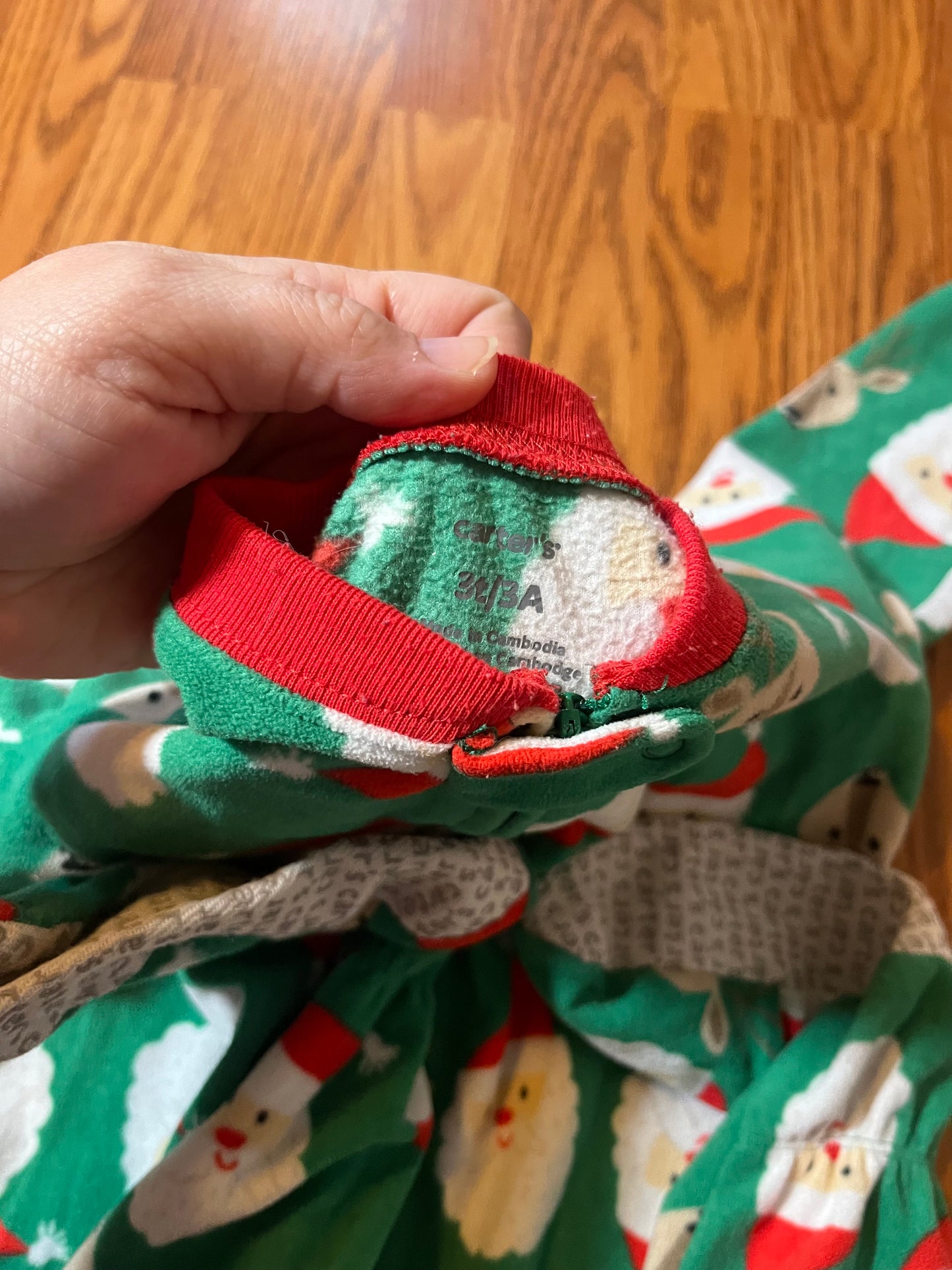 3t Carters Fleece Christmas sleeper