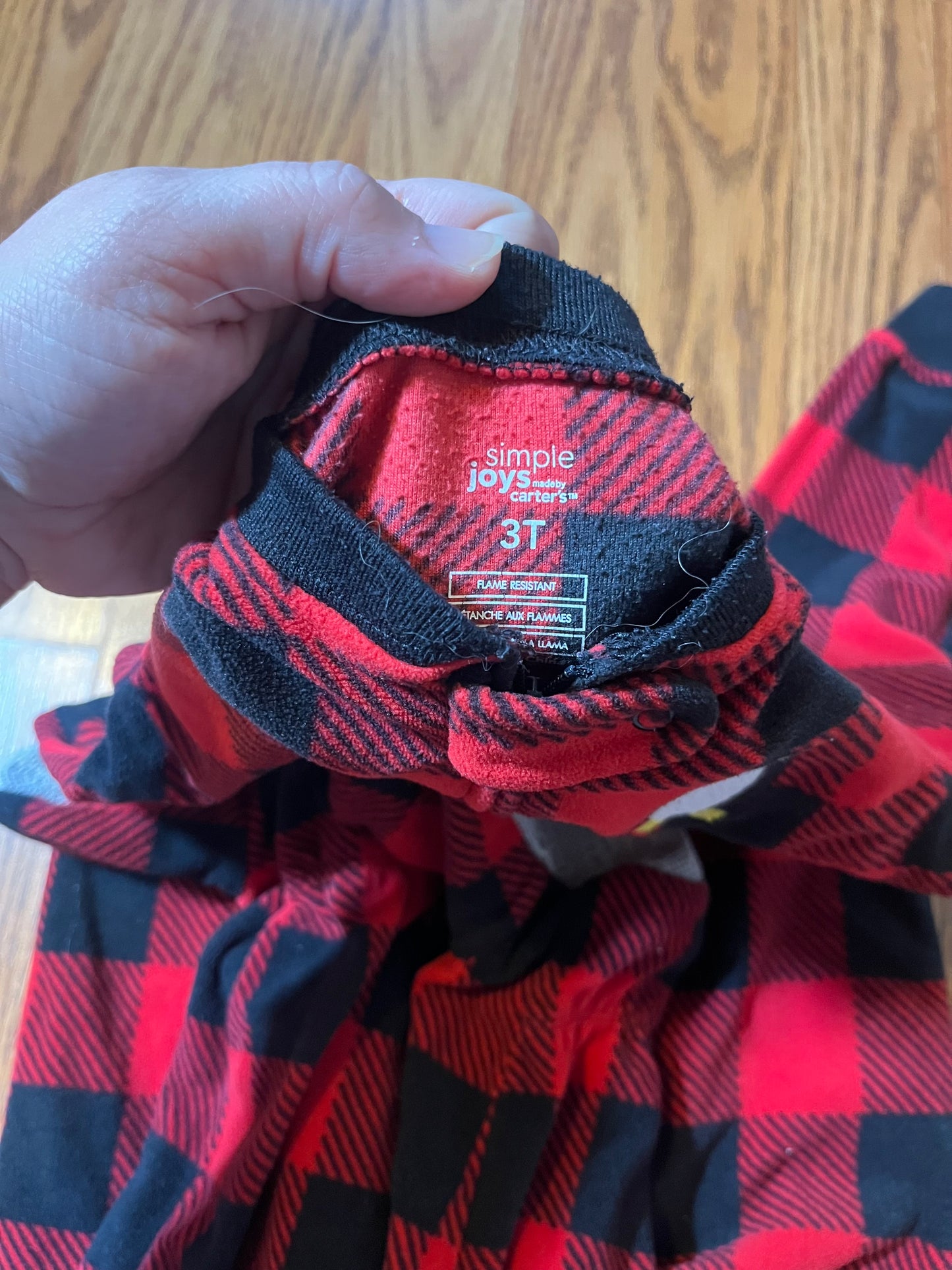 3t Carters fleece winter print sleeper