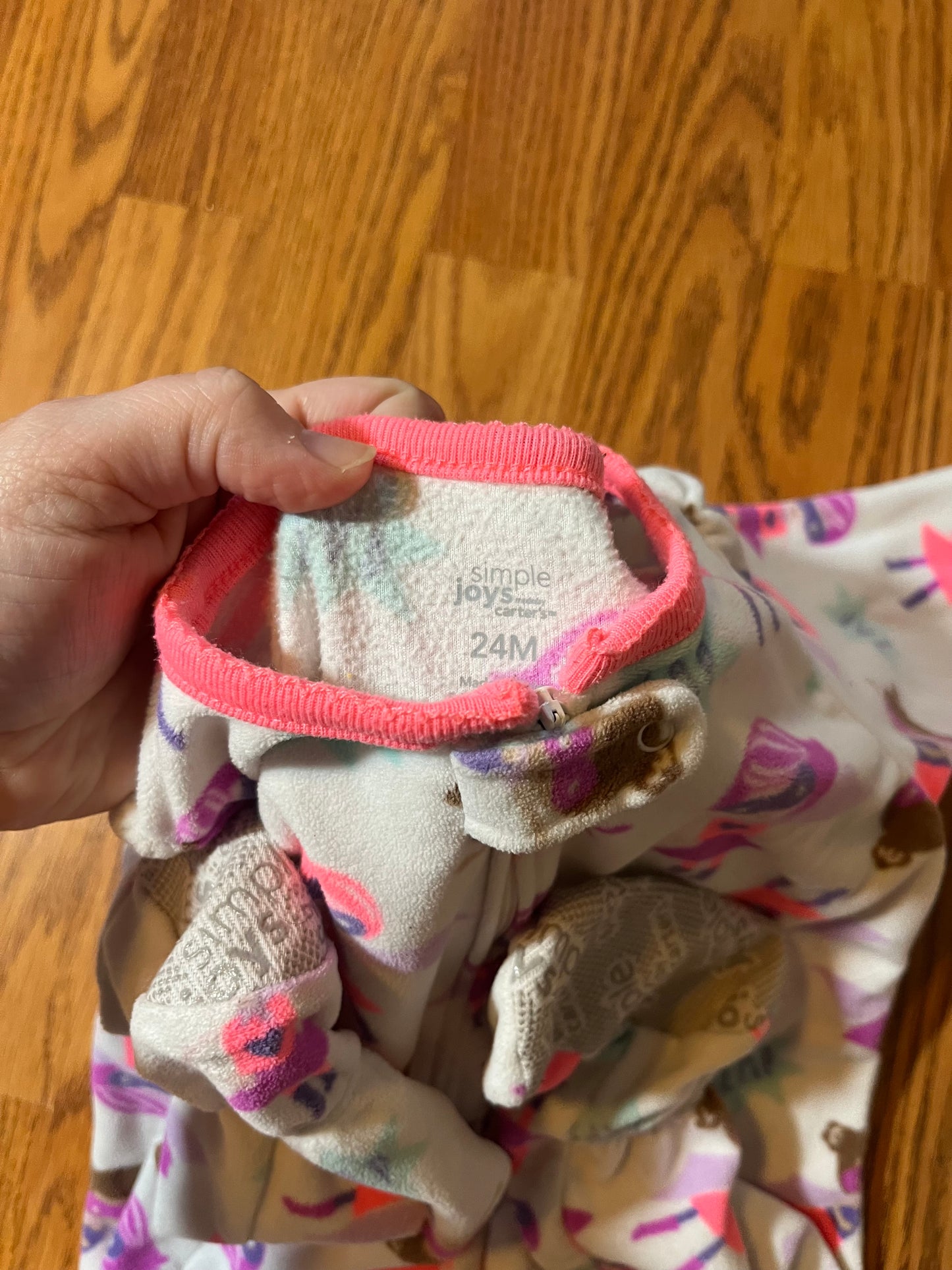 24 months Carters fleece superhero sleeper