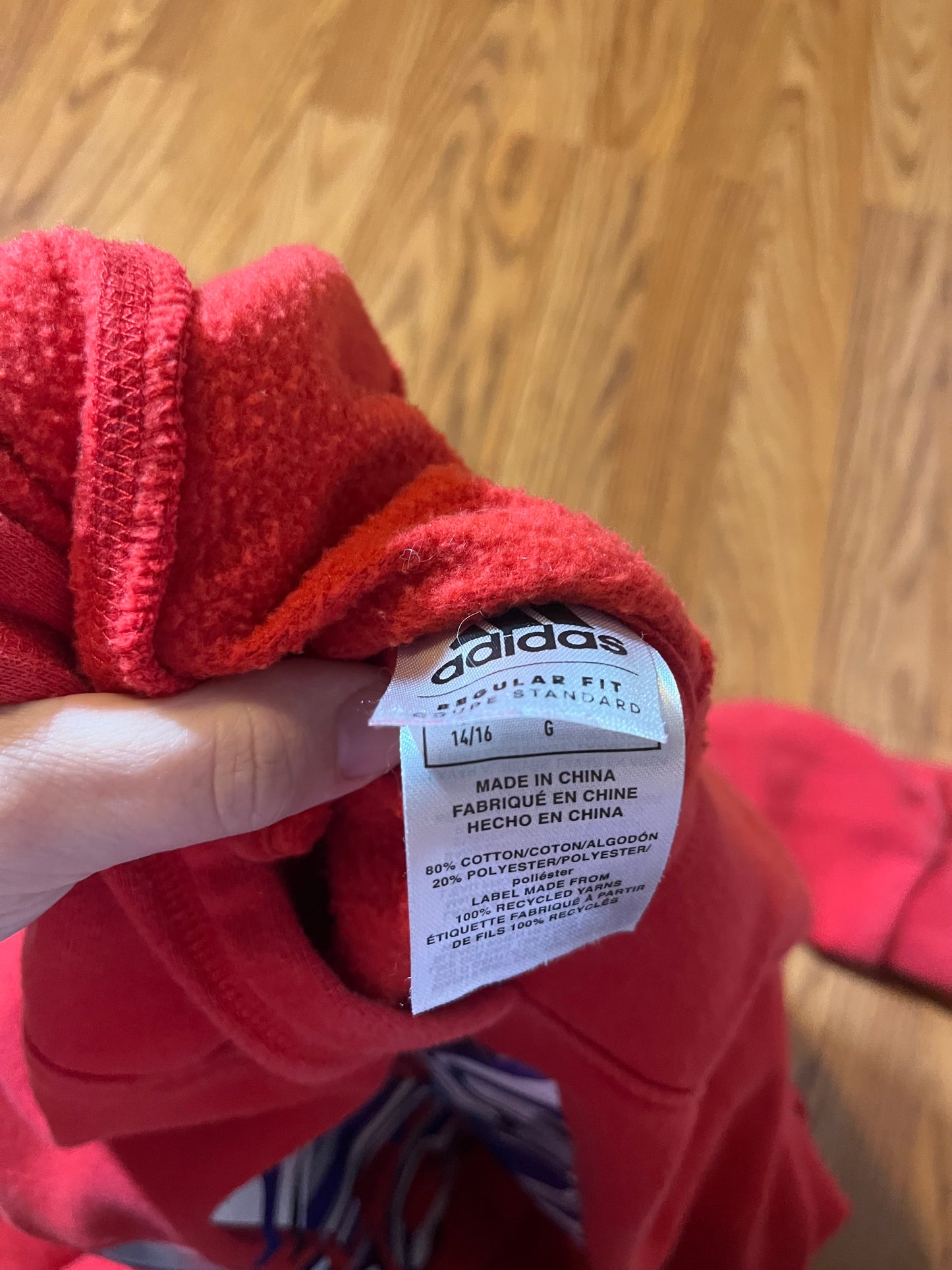 Adidas size 14/16 hoodie