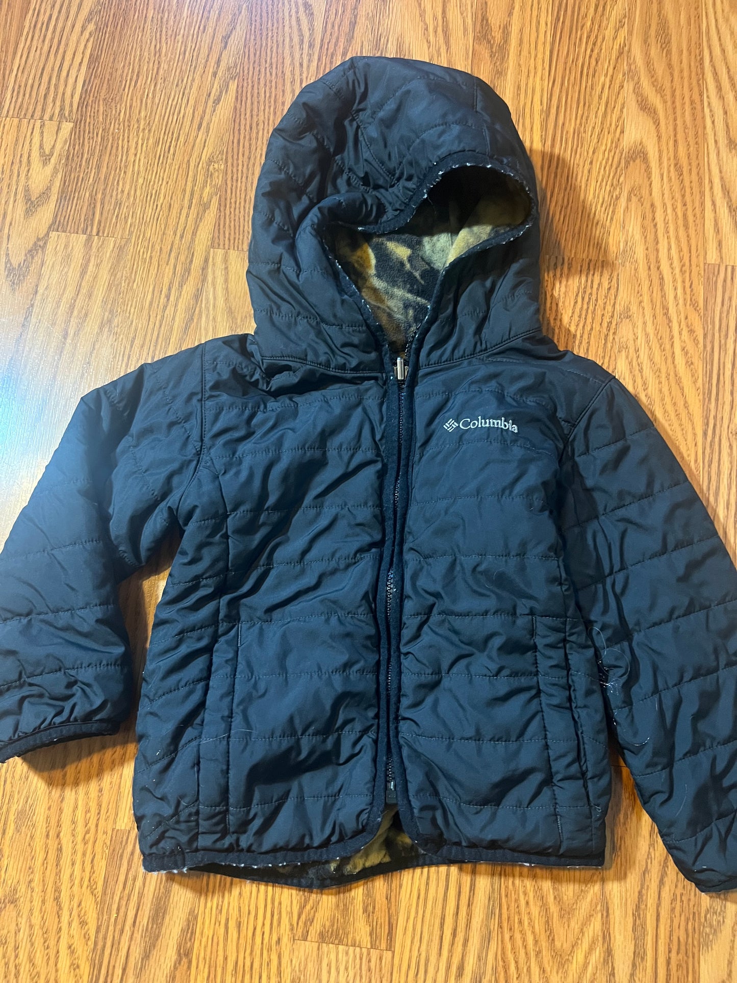 4t Columbia jacket reversible camo