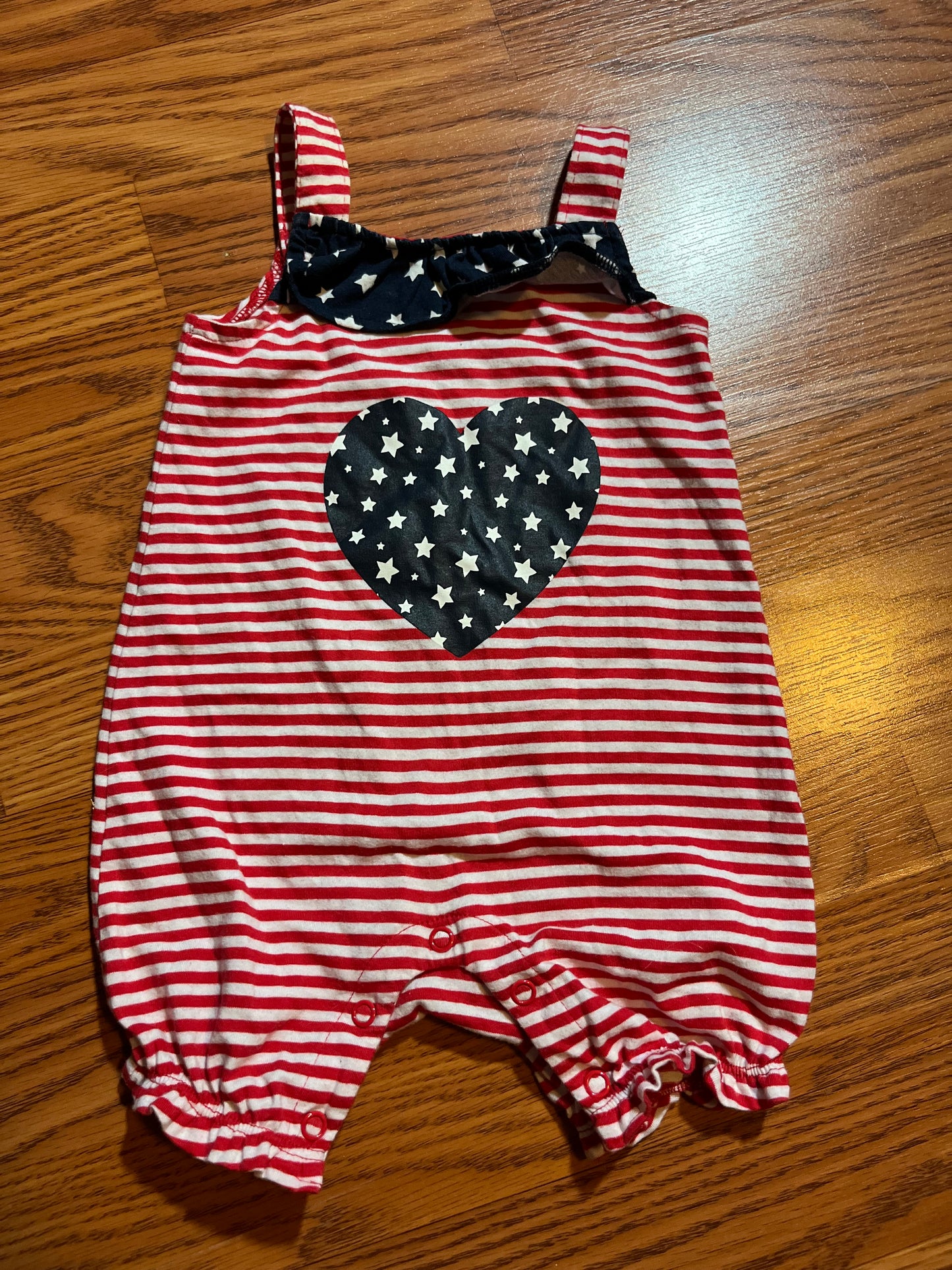 3/6 months 4th of July / summer romper