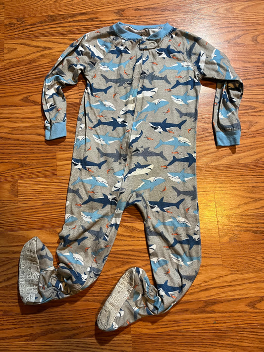 4t Carters boys shark print sleeper