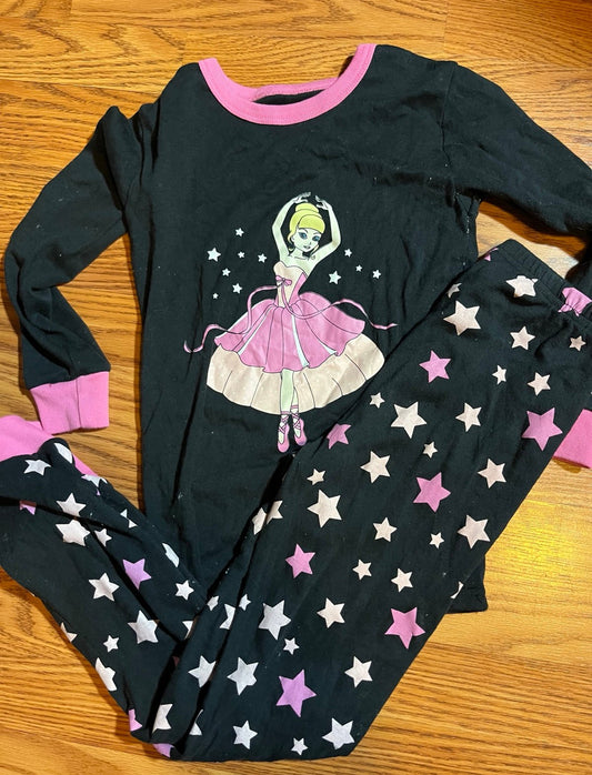 Girls size 10 snug fit pj set