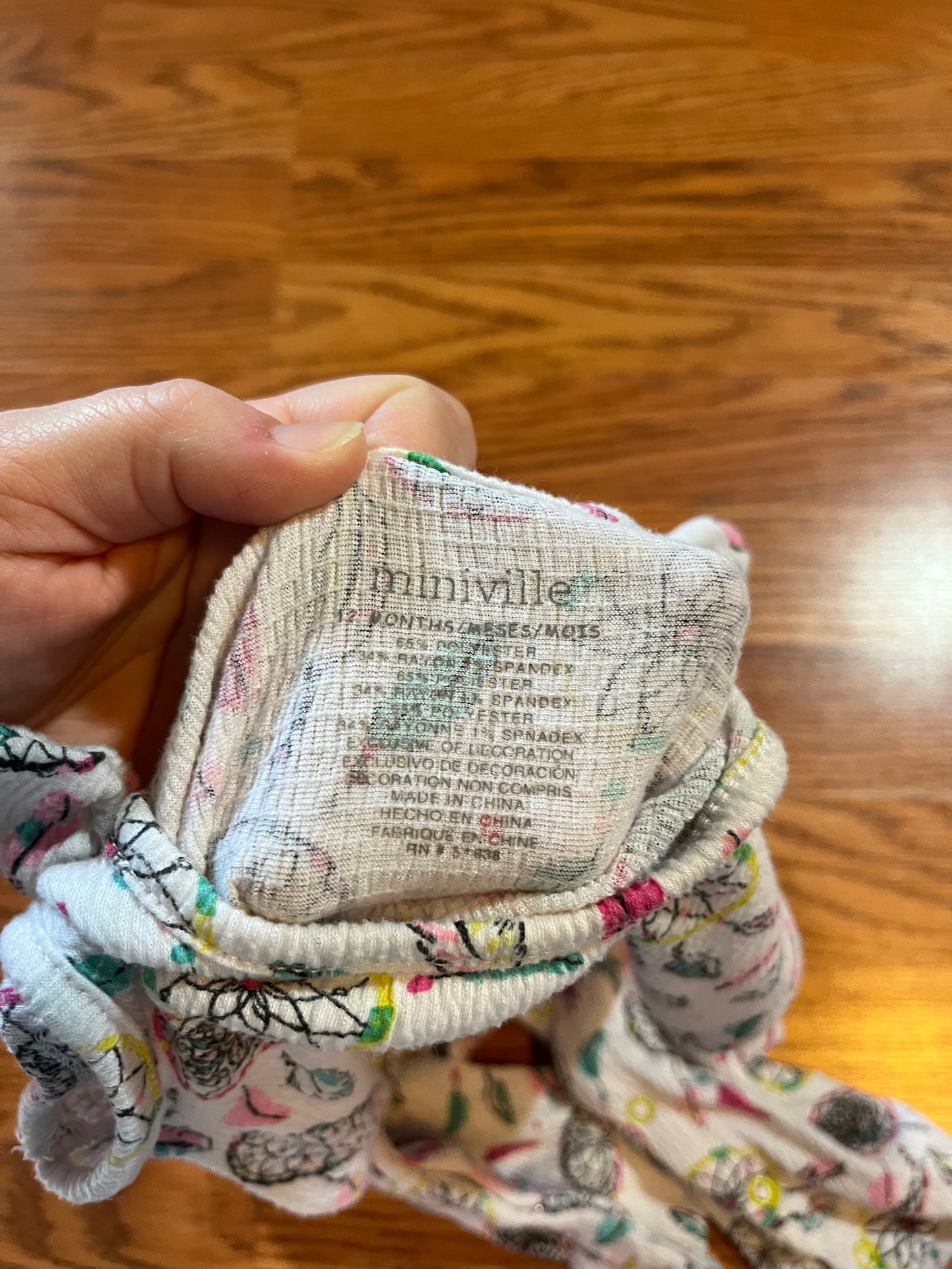 12 months miniville romper (dream catchers)