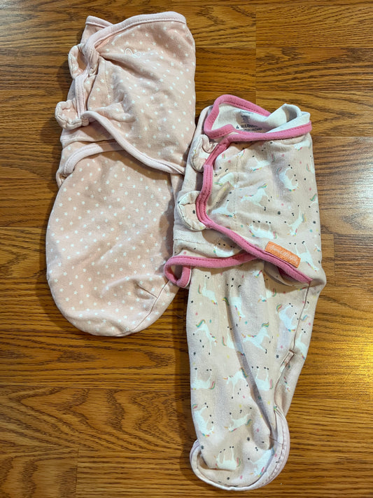 Baby girls swaddles (2)