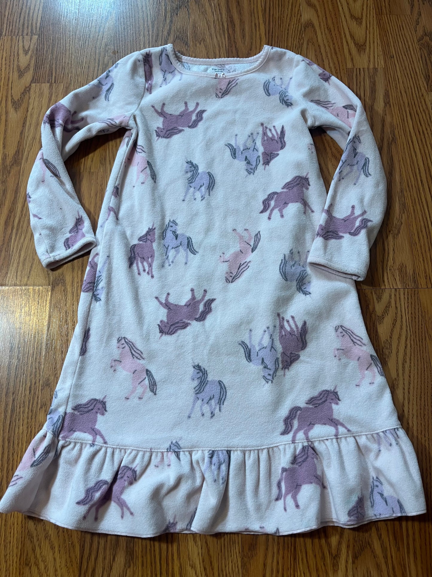 4/5 carters Fleece unicorn night gown