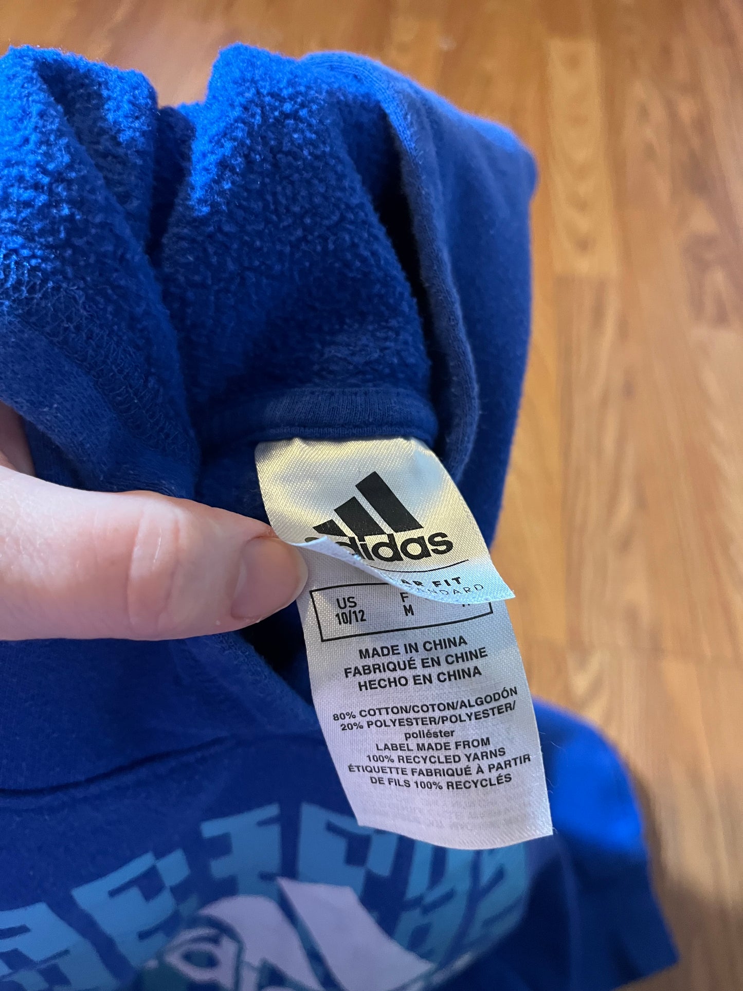Adidas size 10/12 hoodie