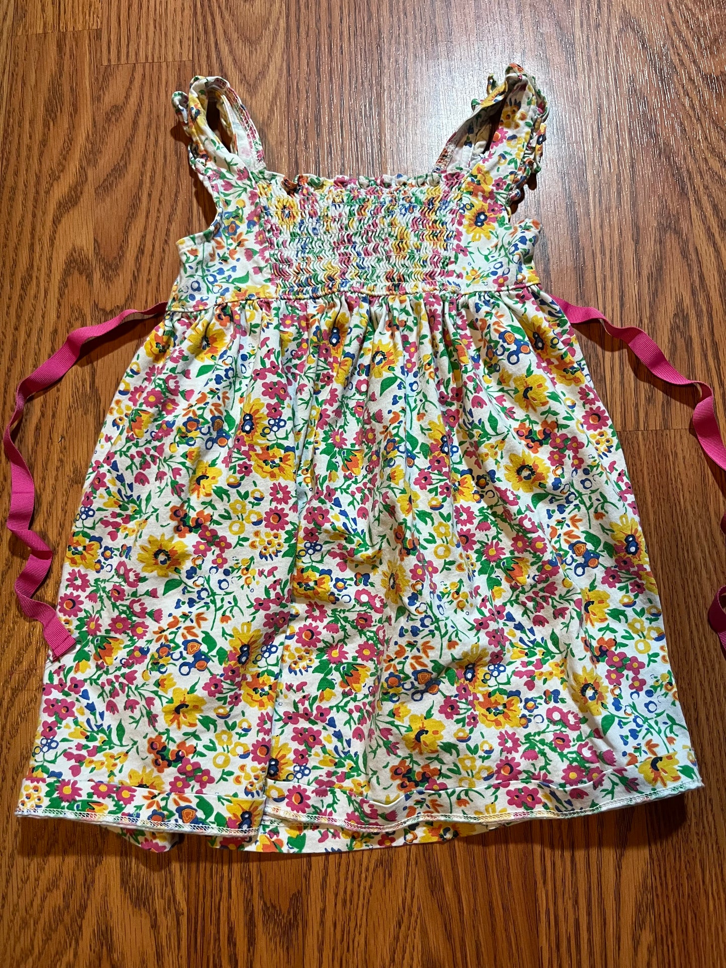 3t floral chaps dress