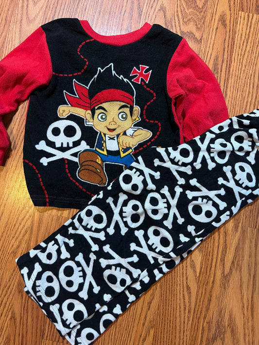 4t Jake the pirate fleece pj set