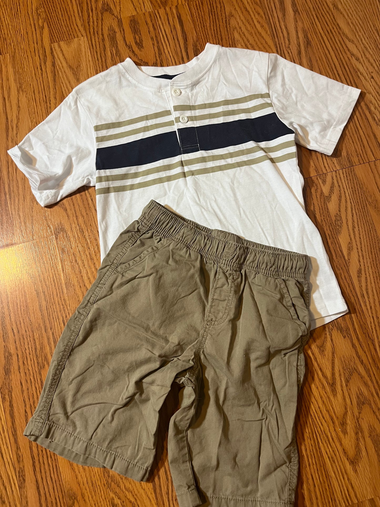 Garanimals top size 7 and jumping beans size 7 shorts