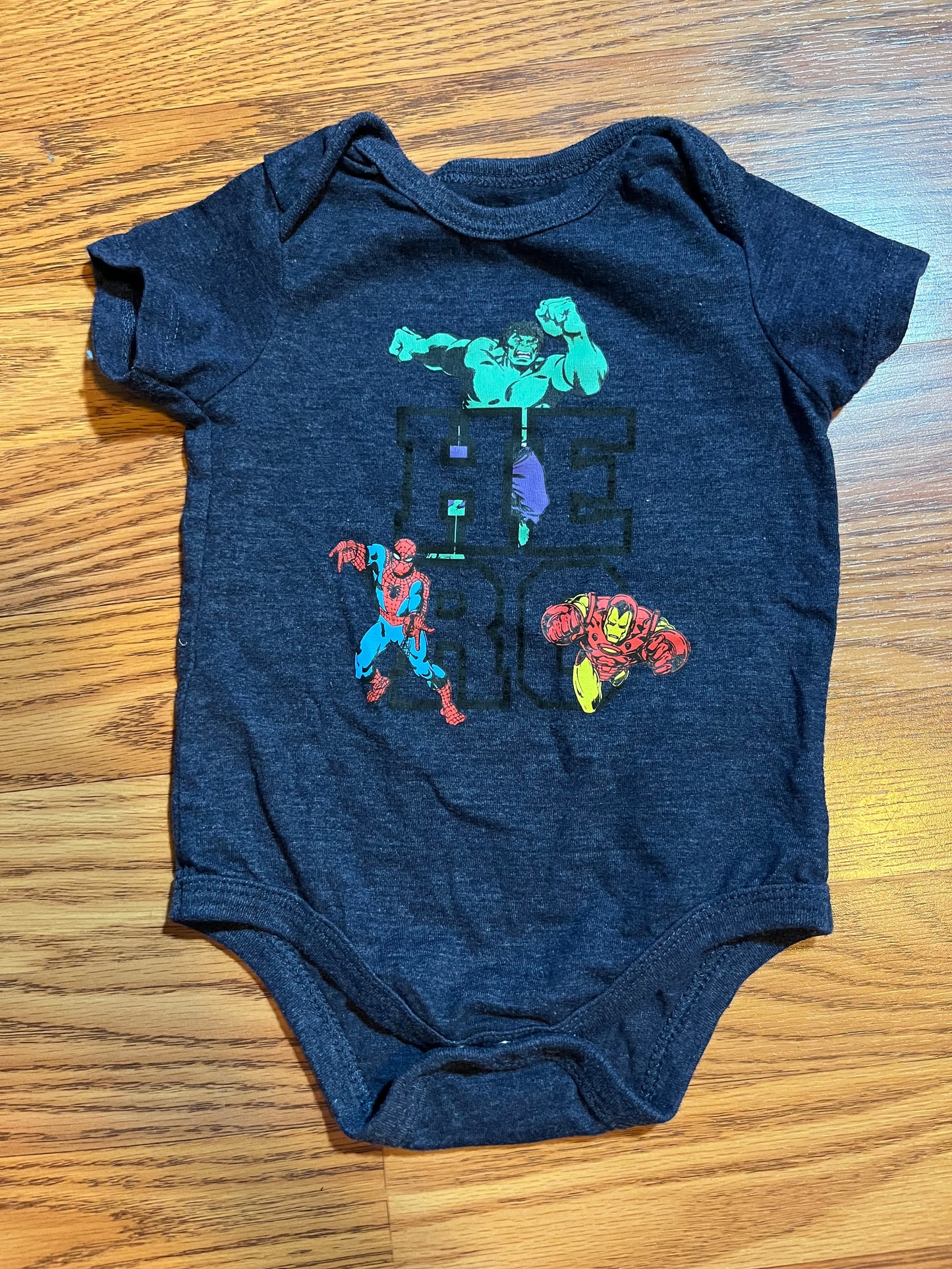 6 months marvel onesie