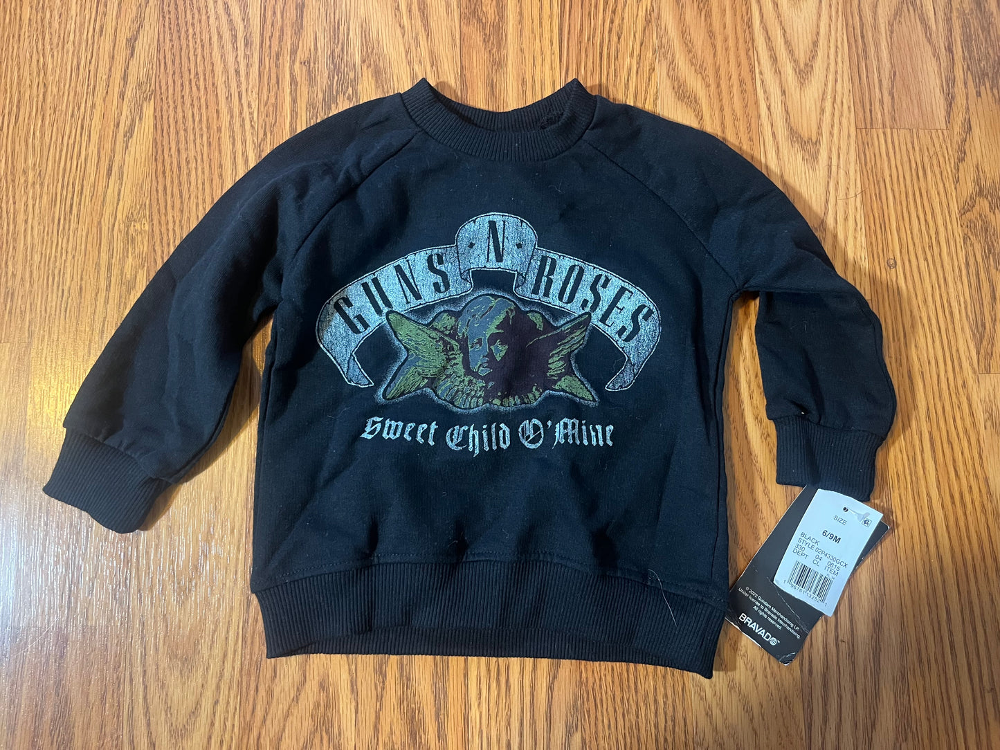 6/9 Months Guns n Roses sweatshirt (new with tags)
