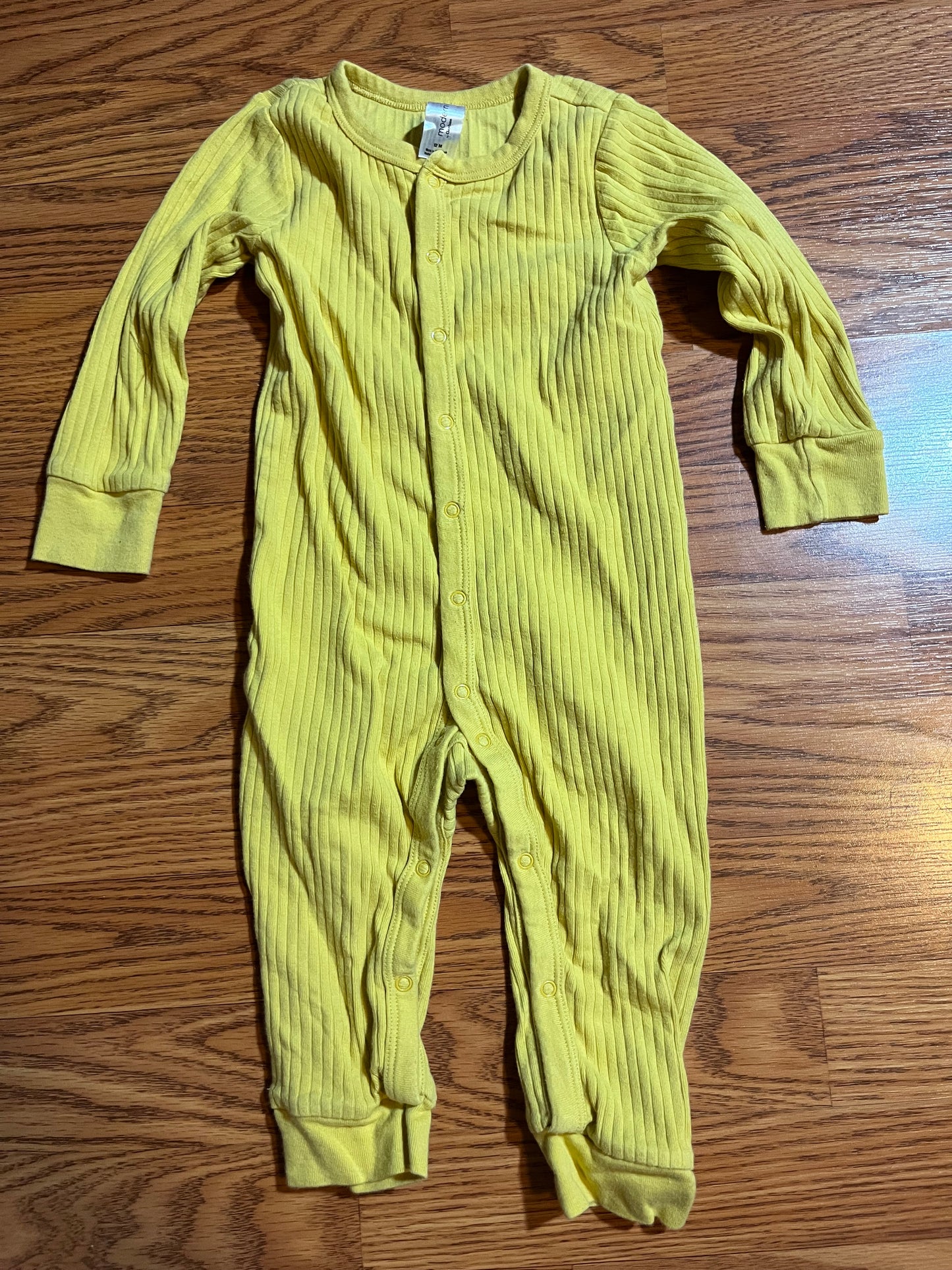 12 months Gerber modern moments romper mustard yellow (unisex)