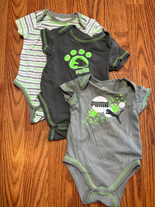 3/6 months Puma onesies