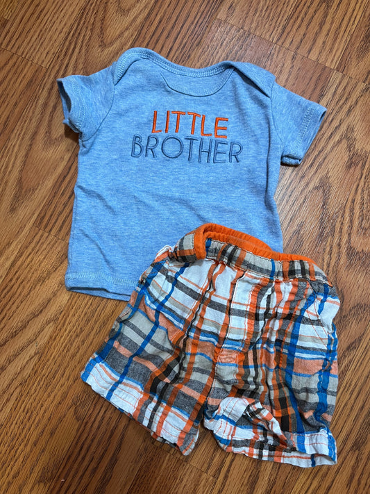 Newborn carters/okie dokie outfit (little brother)