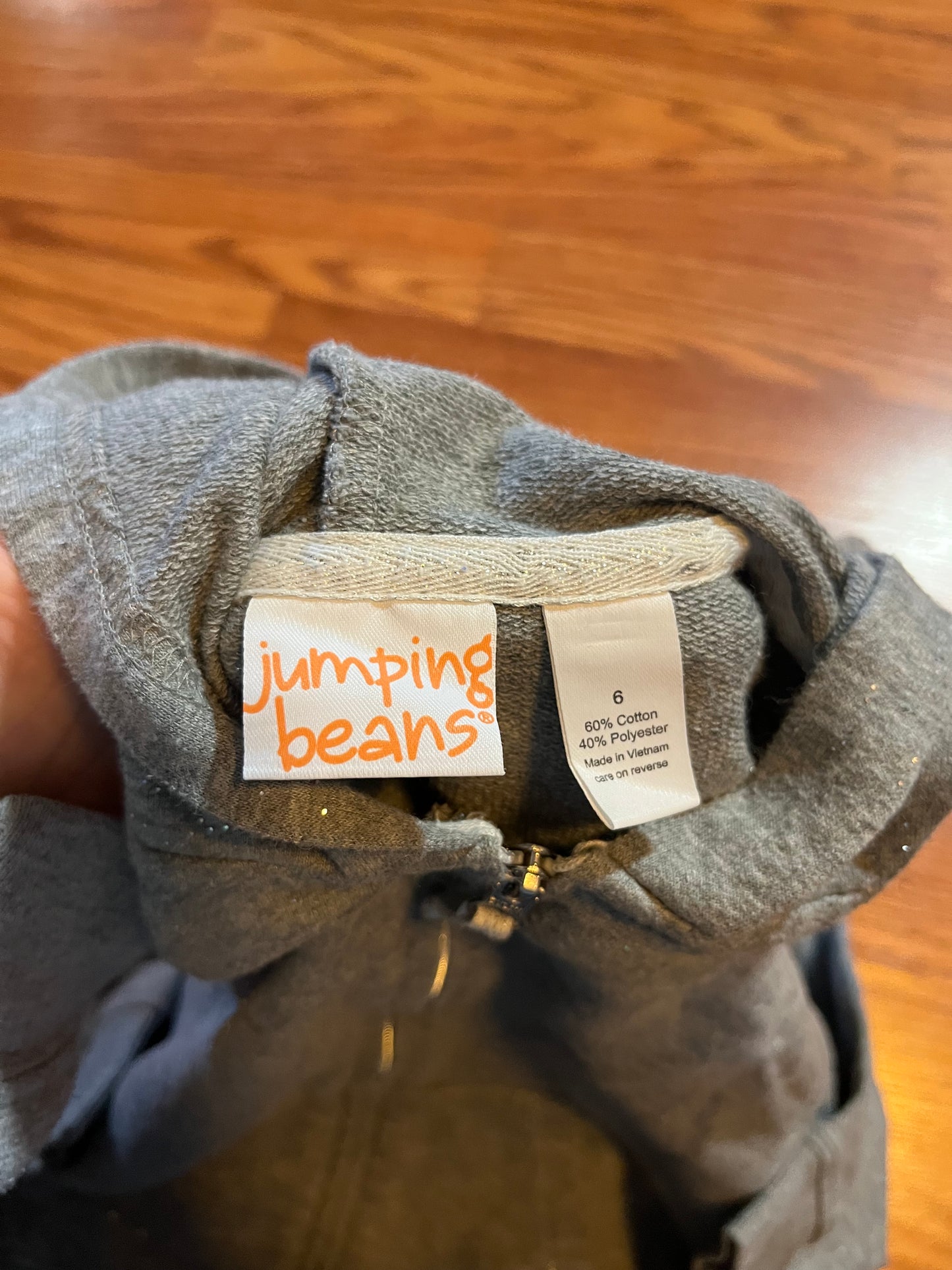 Jumping bean size 6 full zip jacket (has glitter in it just can’t see in photo)