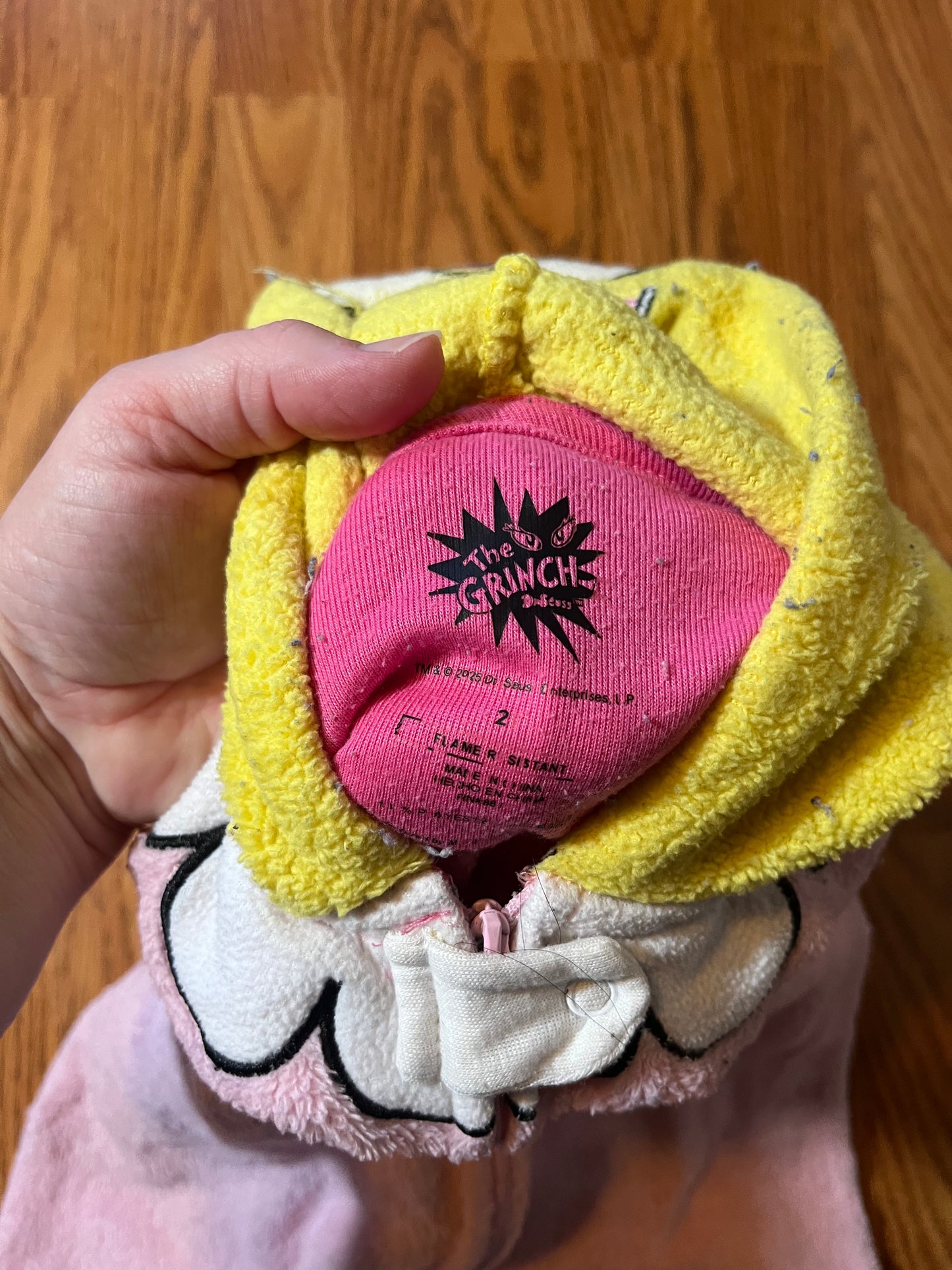 2t Cindy Lou who grinch footless sleeper romper (washer wear!)