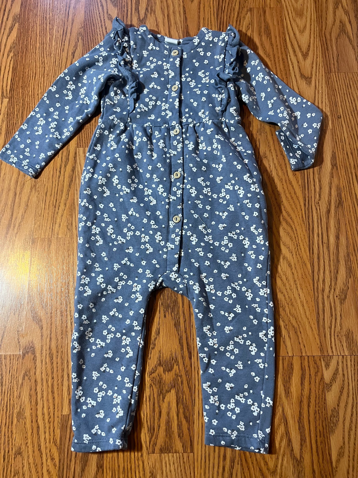H&M girls floral romper size 18 months