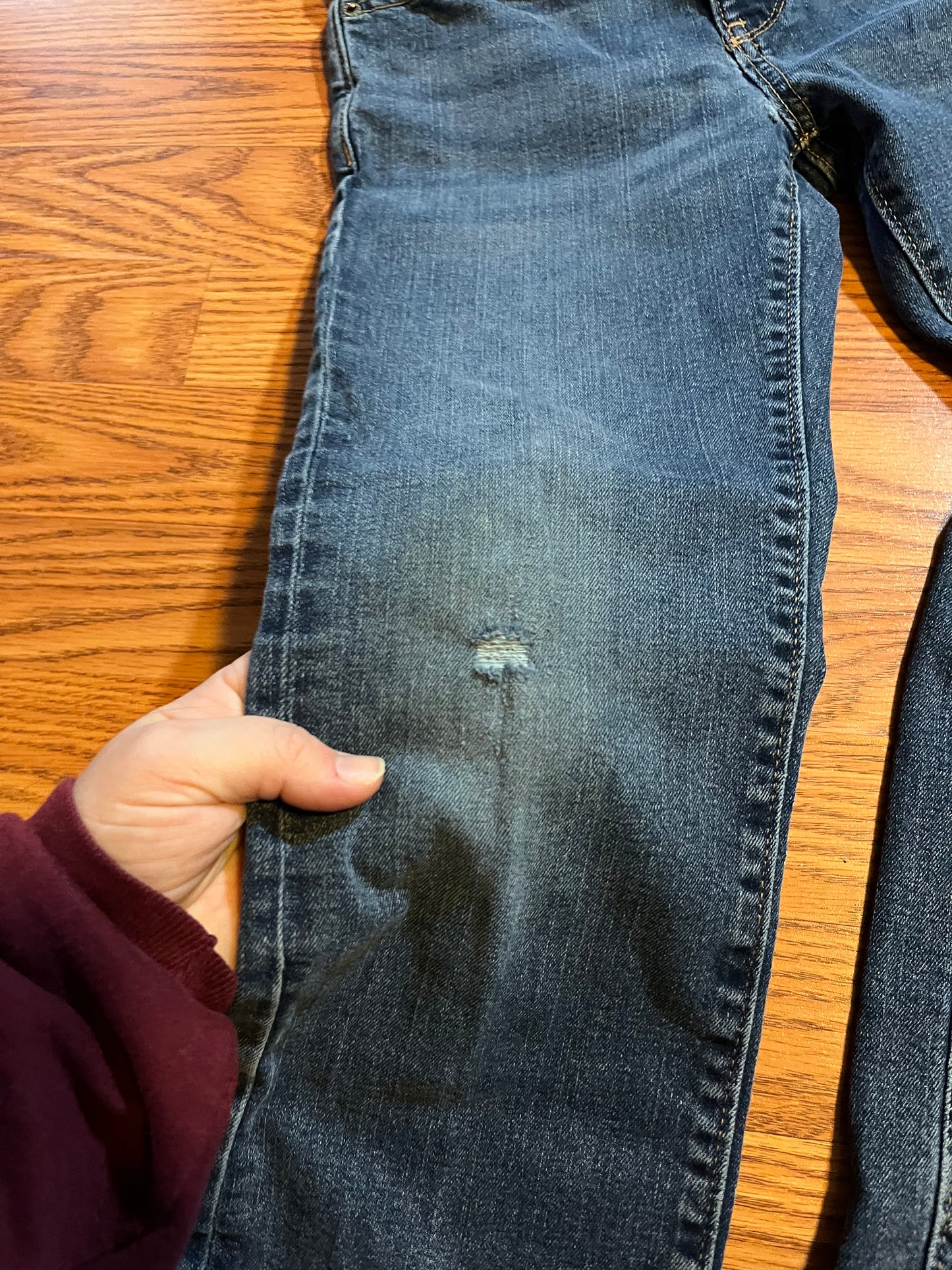 Boys size 10 Old Navy jeans (one hole in knee as shown)!