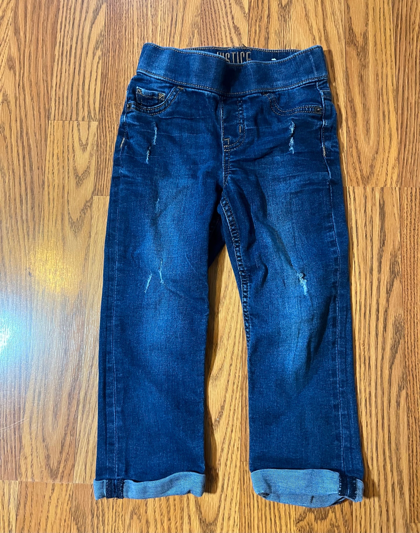 Justice size 7 slim (very slim) capri jeans