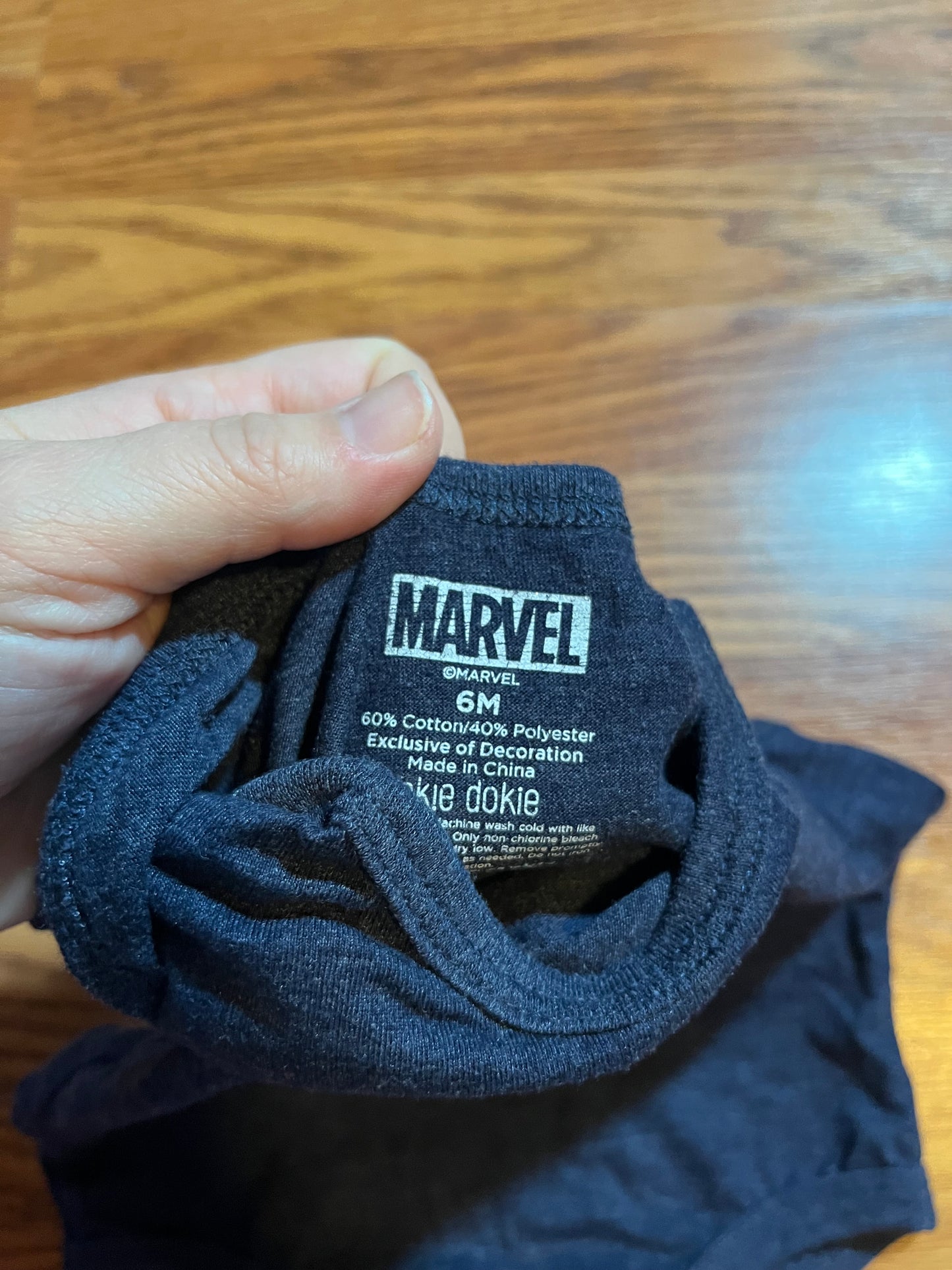 6 months marvel onesie