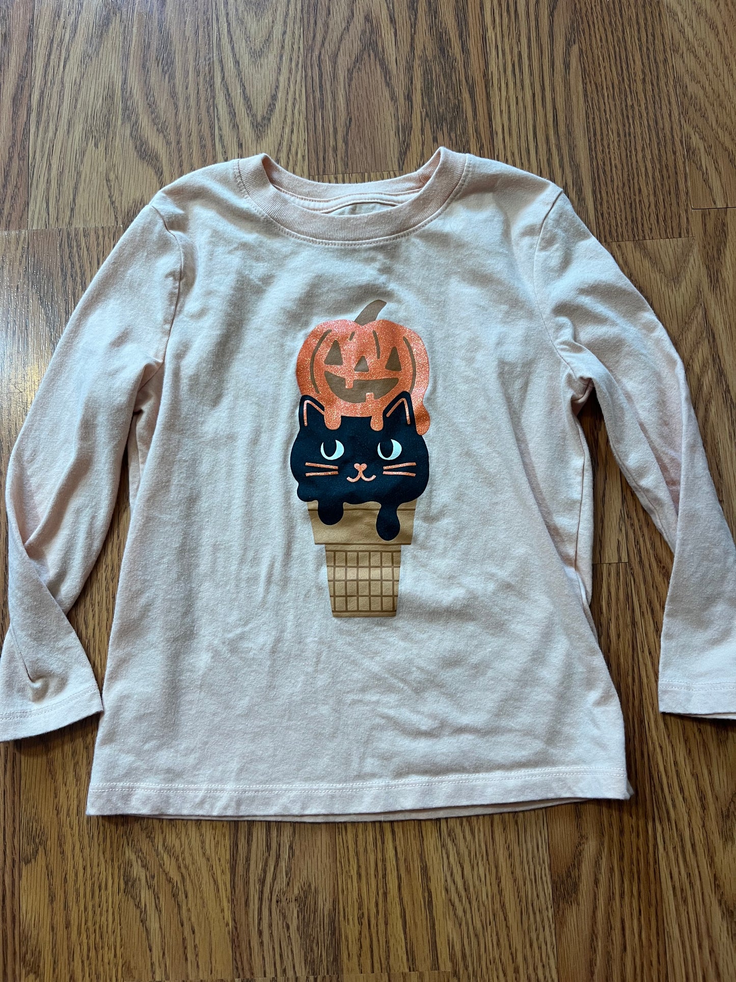 5t cat & jack Halloween girls long sleeve top