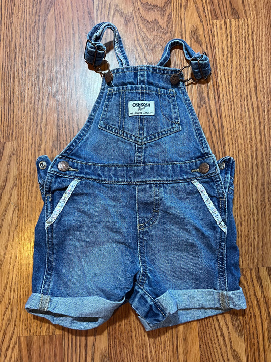 18 months girls Oshkosh overall shorts