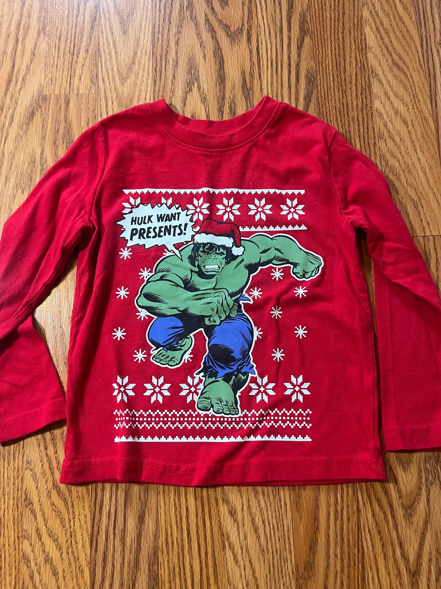 4t Marvel Jumping Bean holiday long sleeve top