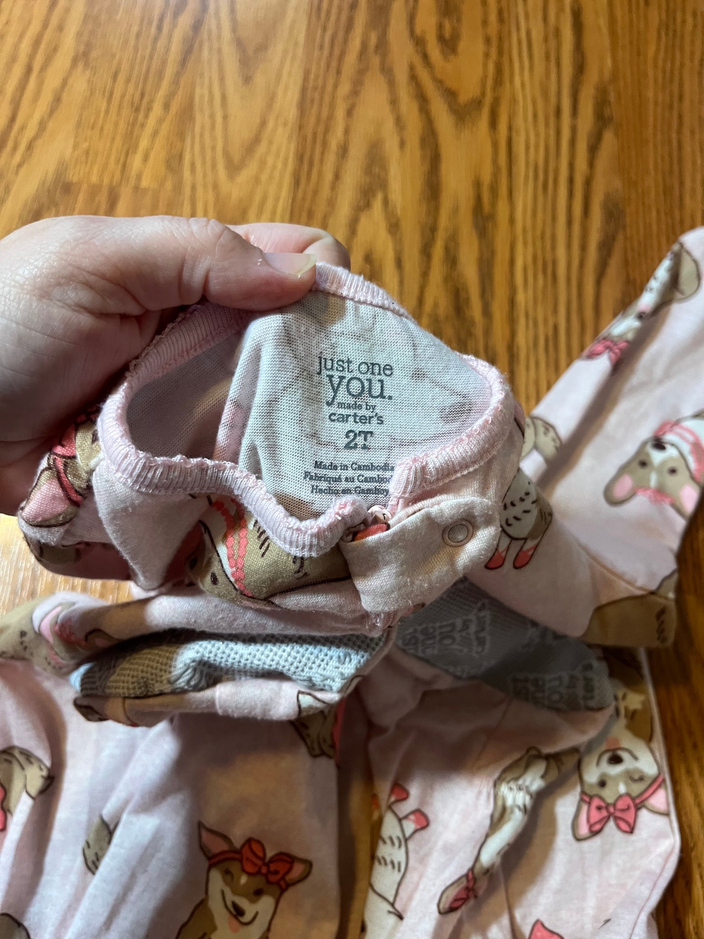 2t Carters lighter weight girls sleeper
