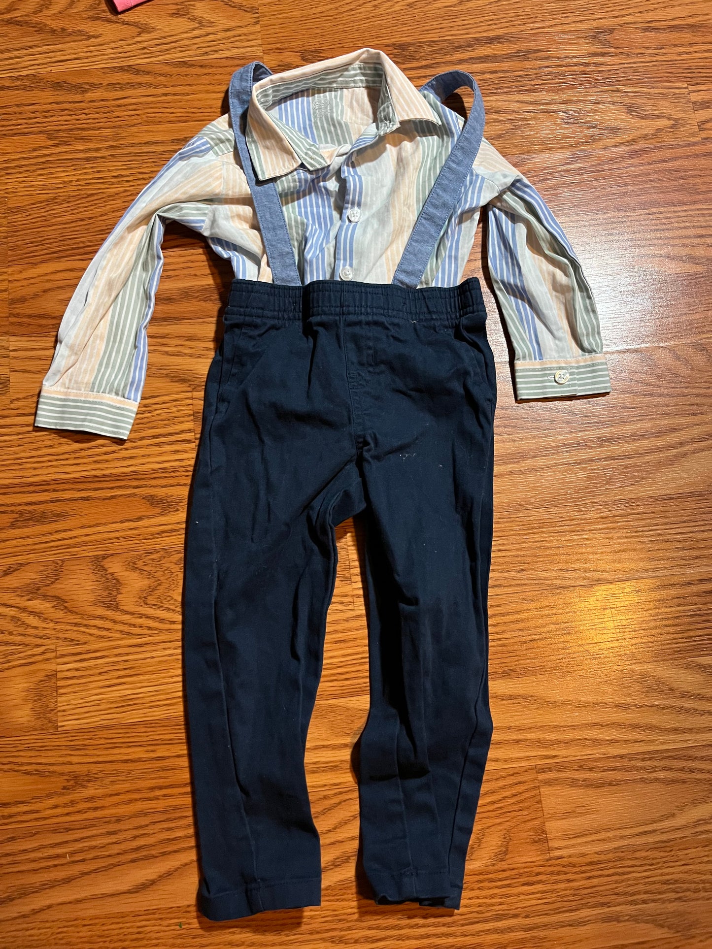 18 months boys suspender outfit wonder nation