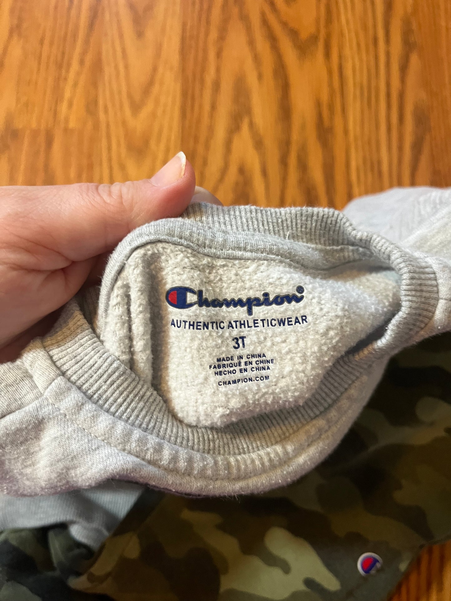 3t Camo Champion outfit (normal washer wear)