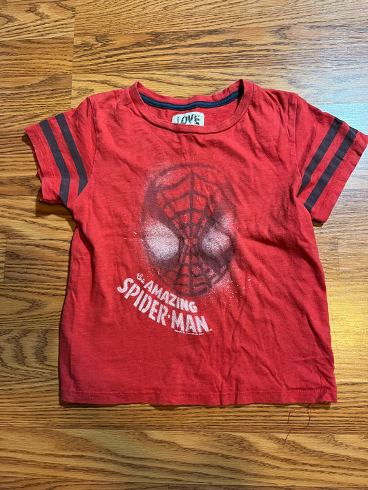 5t Spiderman tshirt