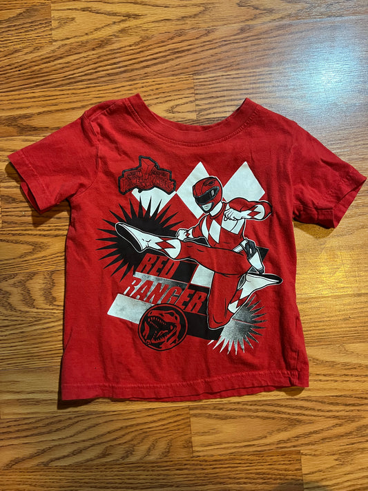 Boys size 5 power rangers tshirt