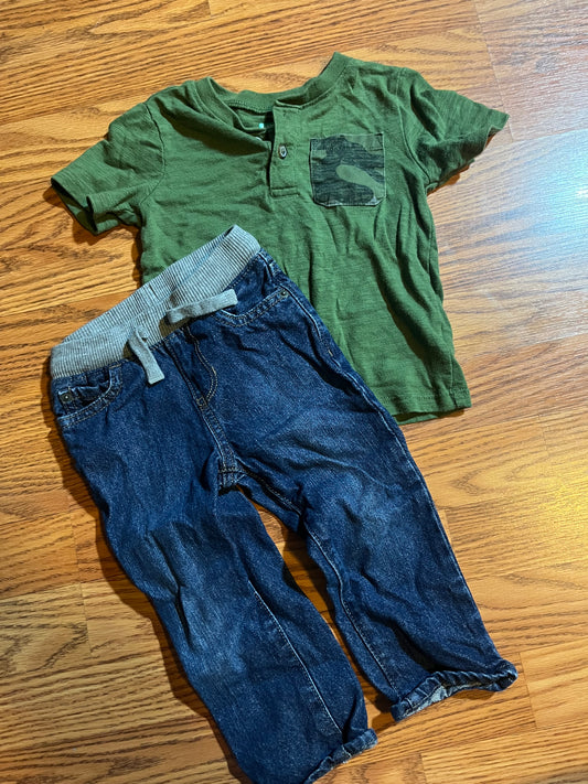 2t Garanimals tshirt / 2t childrens place jeans