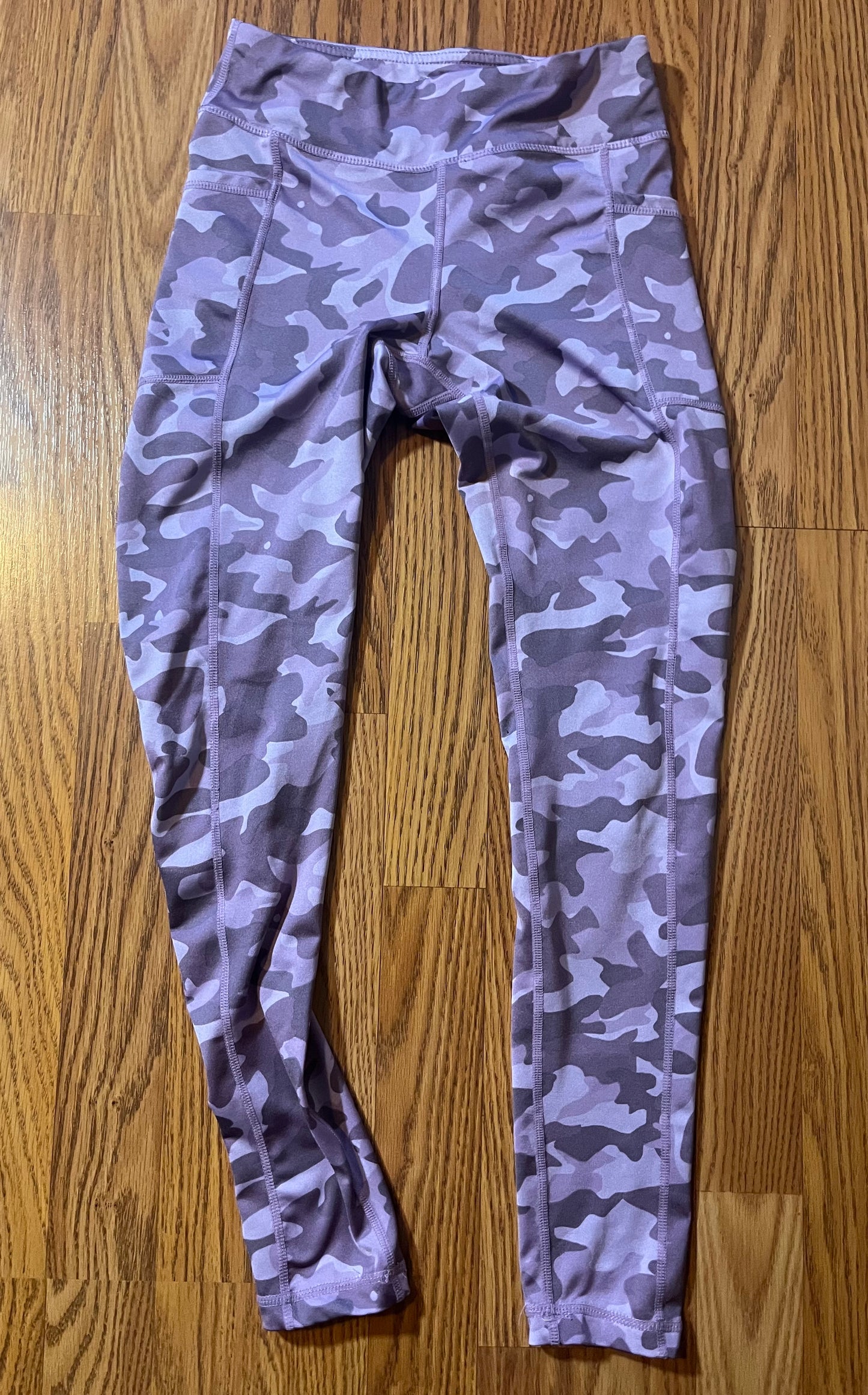 90 degrees purple camo leggings size 12