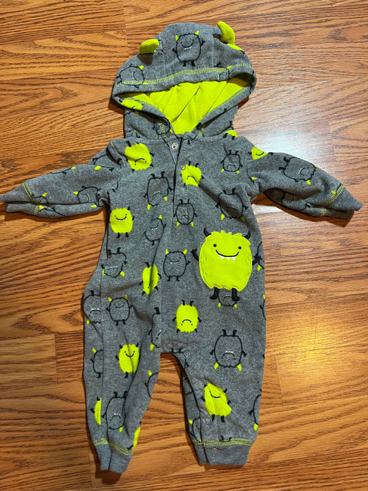 3 months carters fleece monster romper