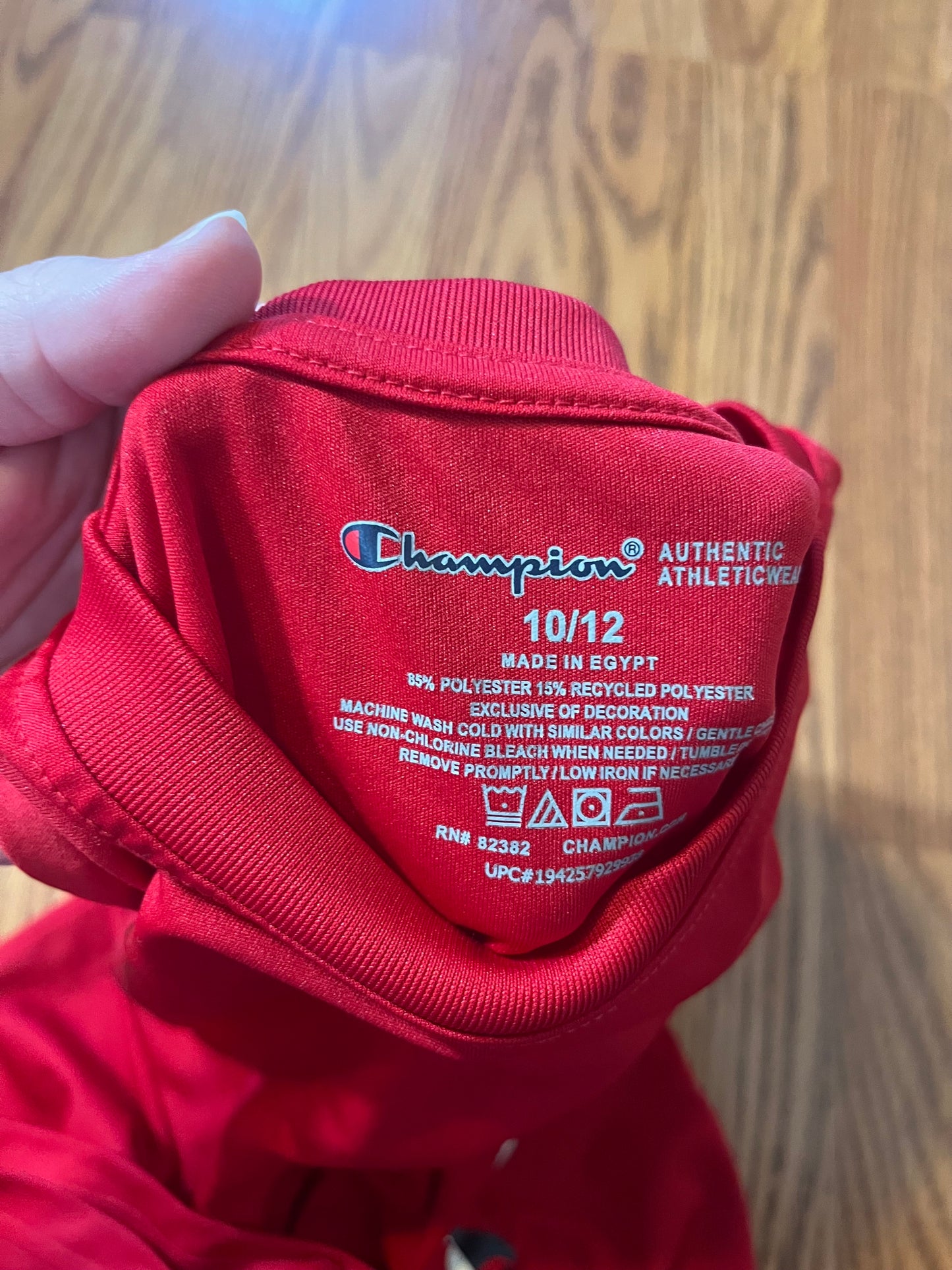 Champion boys tshirt size 10/12