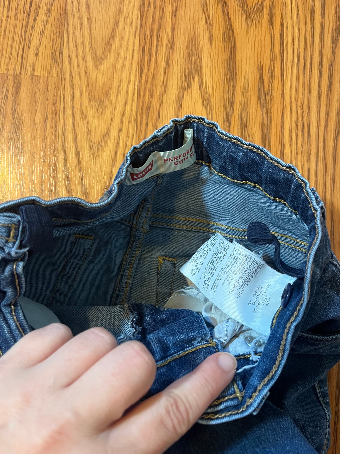 Levi jeans size 8 (adjustable waist)