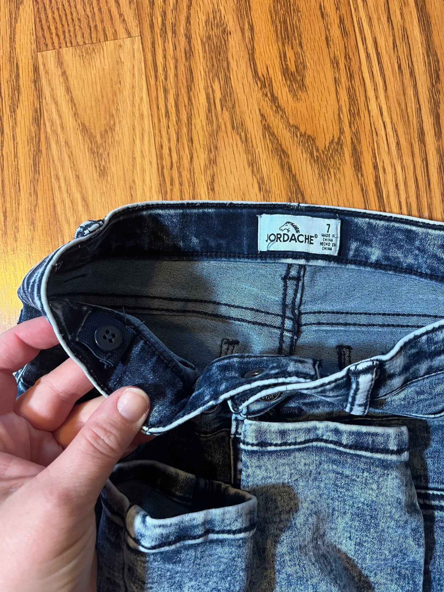 Jordache girls size 7 slim adjustable waist jeans