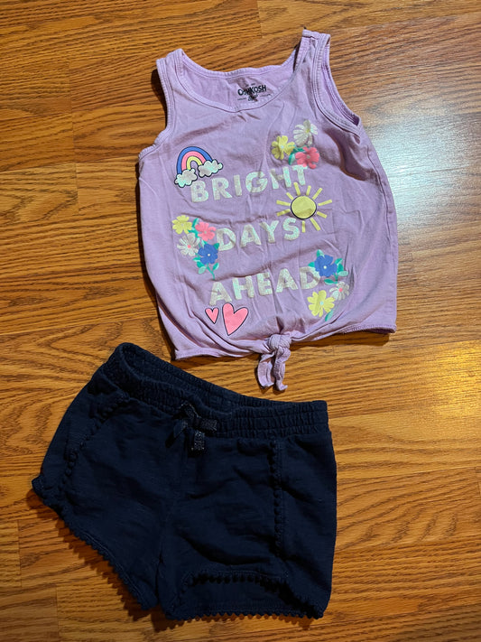 4t Oshkosh top / 4t jumping bean shorts