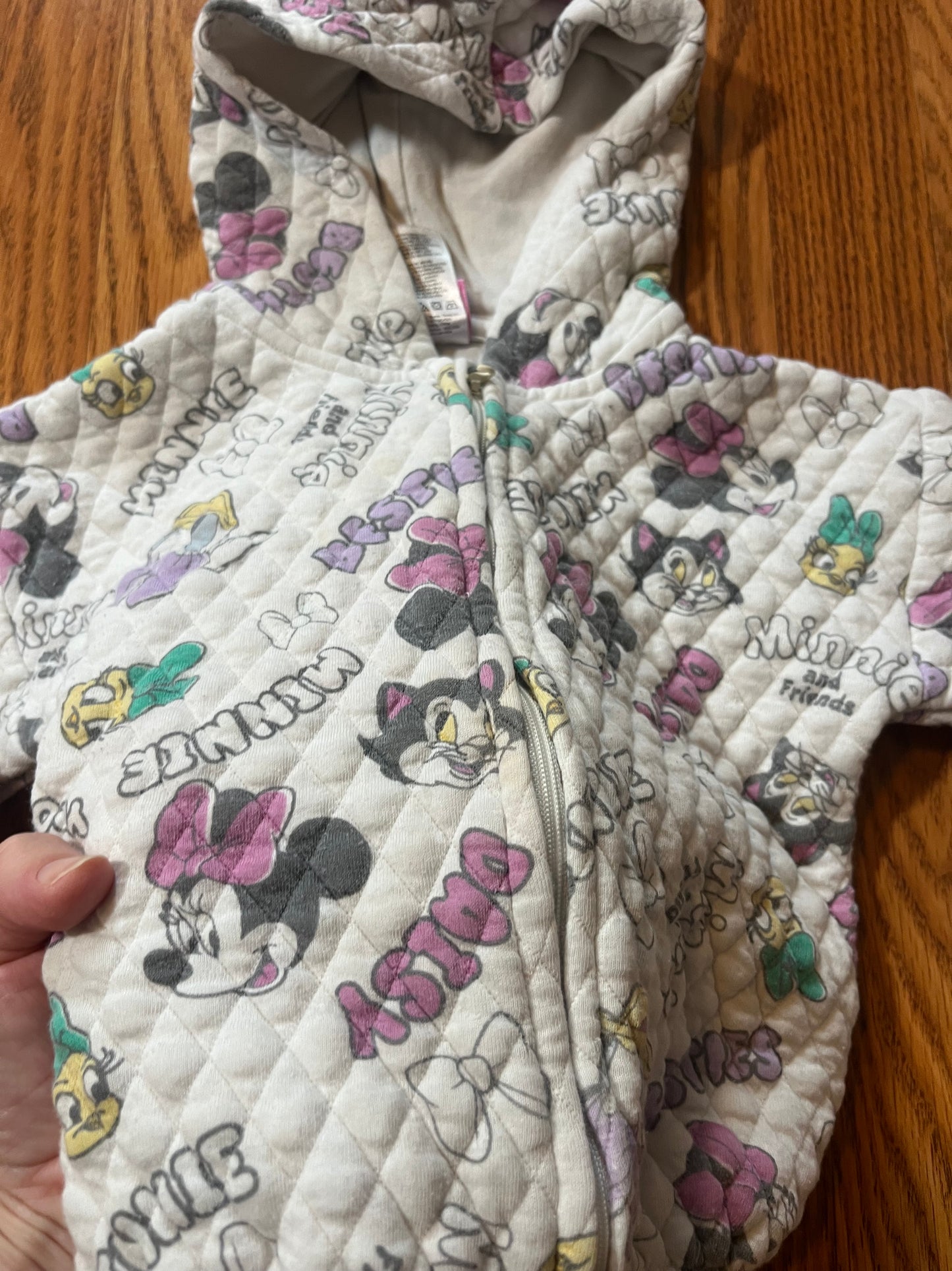 18 months Minnie Mouse full zip jacket (has VERY faint spots hardly noticeable / washer wear)