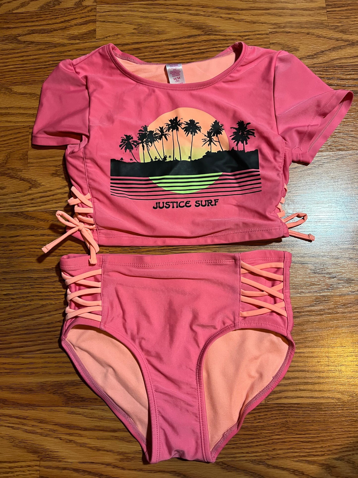 Justice size 10 swimming suit 2pc