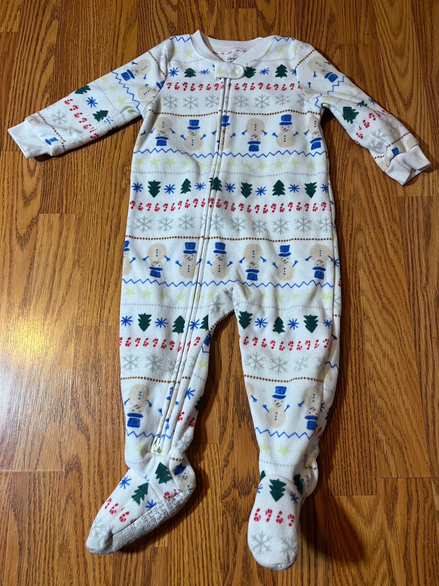 18 months Carters fleece sleeper winter print